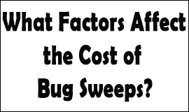 Bug Sweeping Cost Factors in Leighton Buzzard